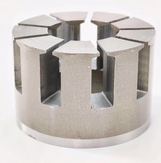 Motor stator core lamination