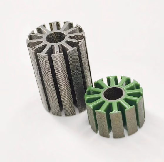Laminated stator core