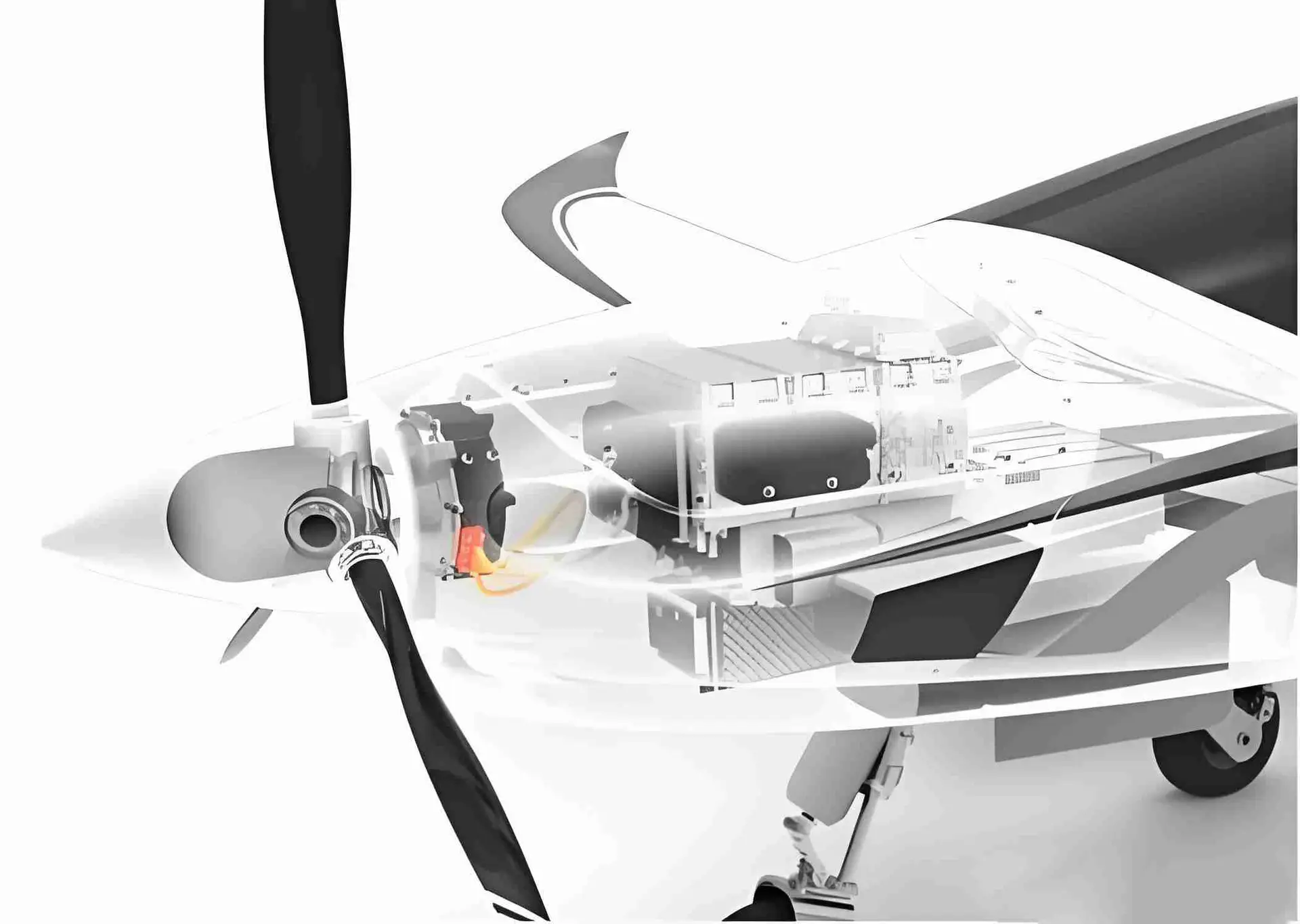 Aircraft-actuator-motor-layout