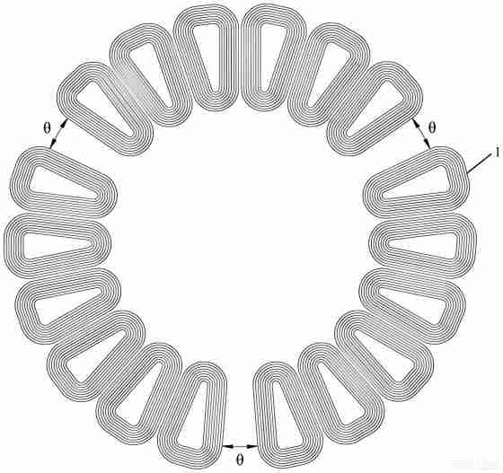 Axial flux stator core for compact robotic motor design