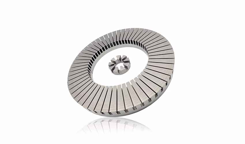 Disc motor stator