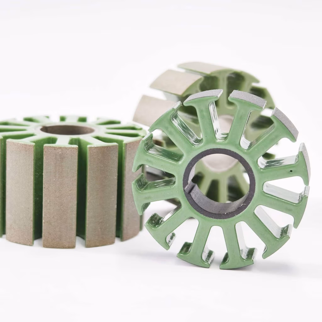 Enhanced drive motor stator for new energy vehicles with optimized cooling channels and reinforced structural design