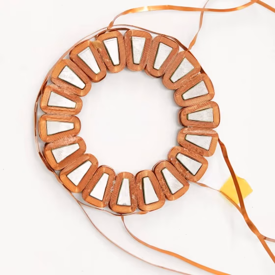 Flat wire stator winding technology for high-efficiency motor performance enhancement