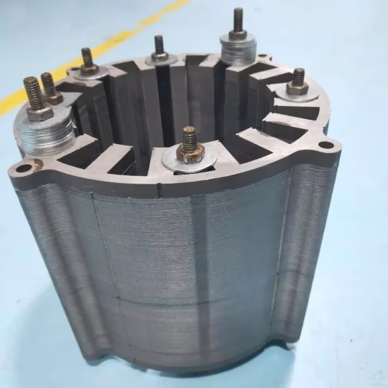 High-efficiency stator laminations for new energy vehicle motors with enhanced cooling and magnetic flux design