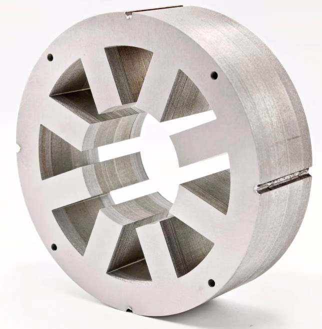 Magnetic bearing stator core