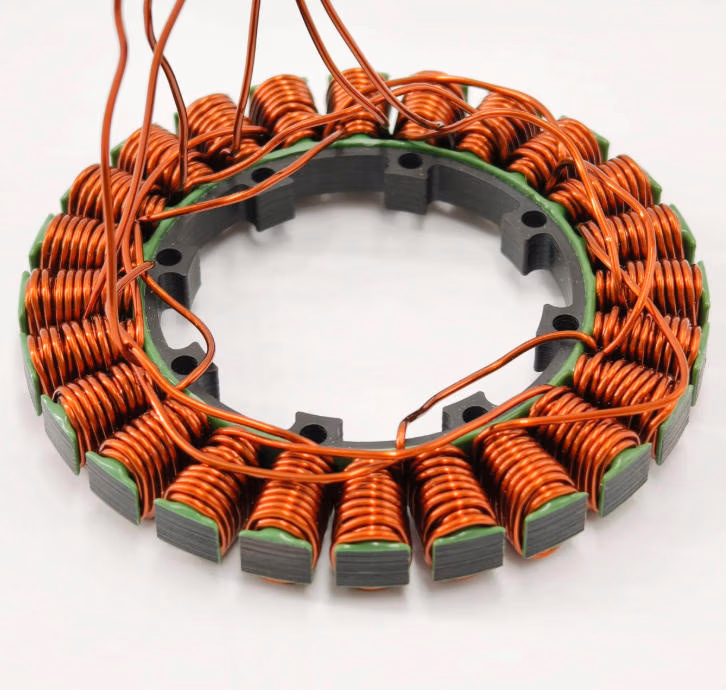 BLDC motor stator core winding wire
