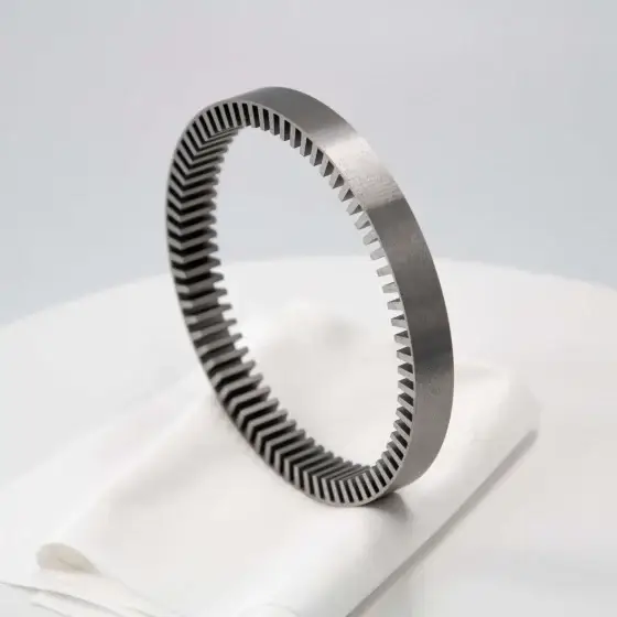 Motor stator core for robots