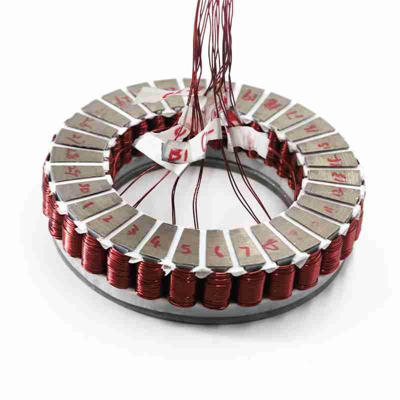Process of stator winding for axial flux motor
