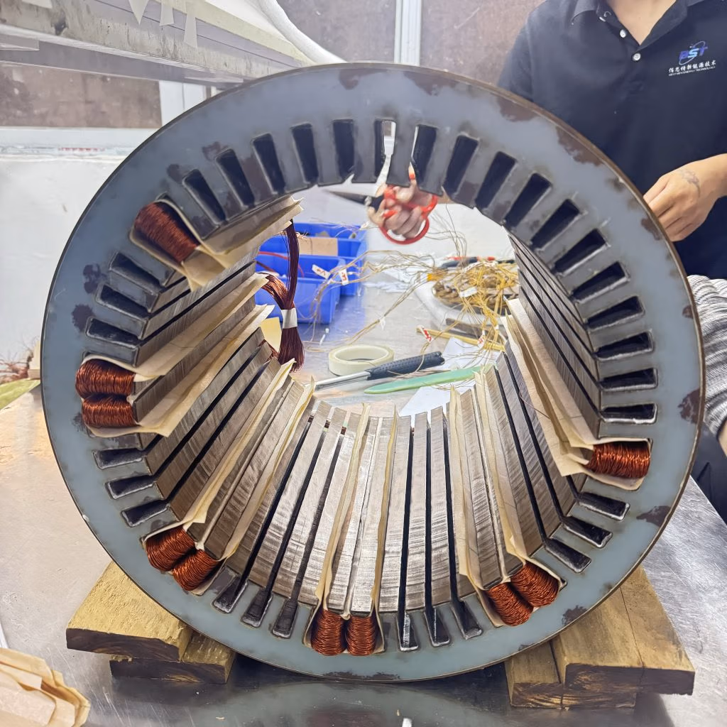 High-precision stator laminations for new energy vehicle motors, optimized magnetic flux and cooling structure