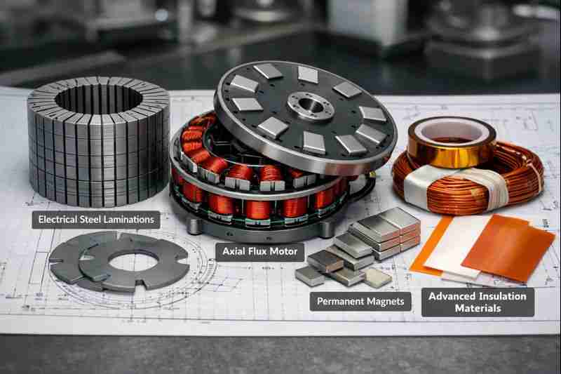 Axial flux motor accessories