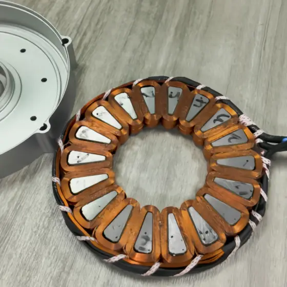 Axial flux motor stator and rotor design