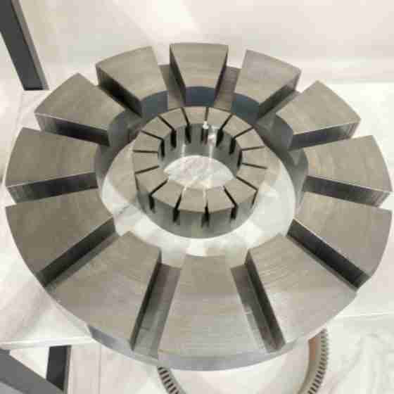 High torque density axial flux motor stator and rotor design
