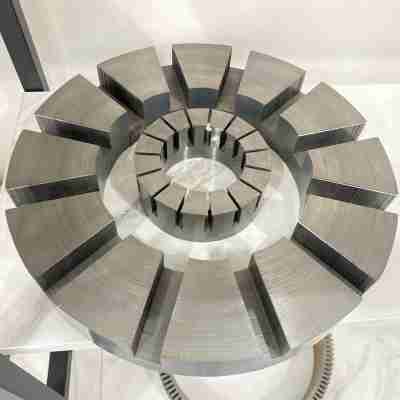 High torque density axial flux motor stator and rotor design