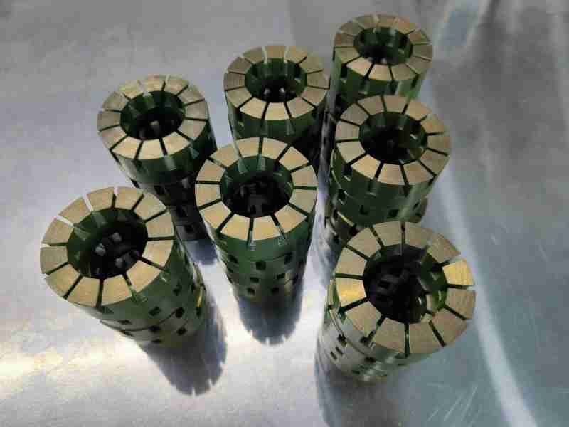 The internal iron core of the axial flux motor