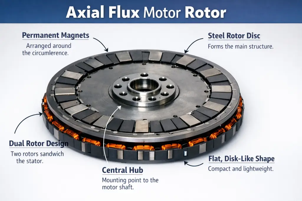 Analysis of the Rotor in an Axial Flux Motor