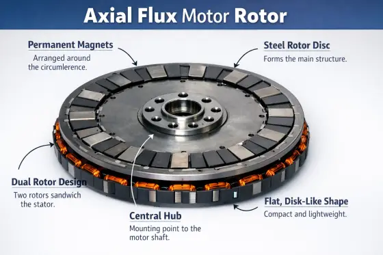 Analysis of the Rotor in an Axial Flux Motor