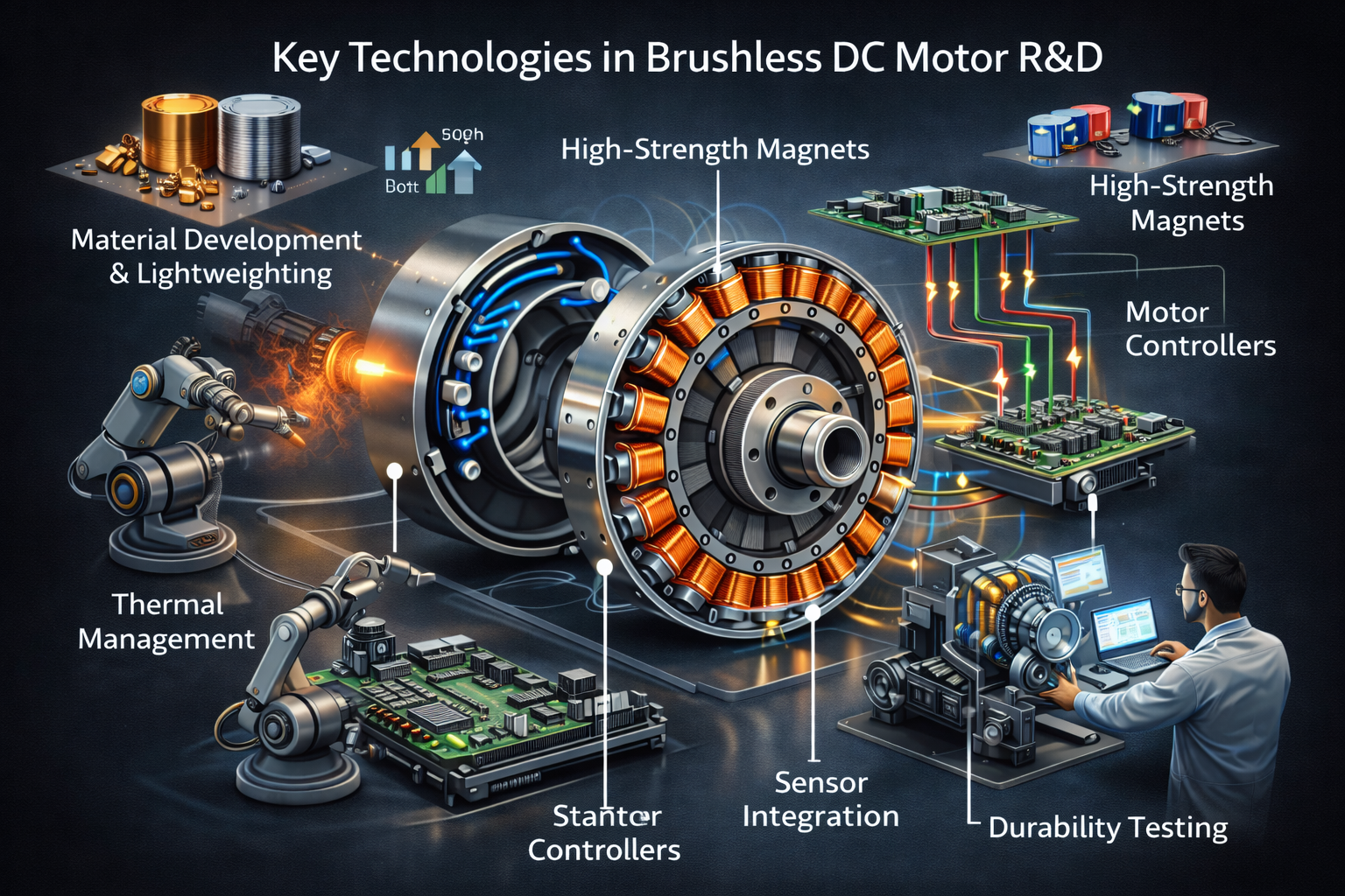 BLDC motor for electric vehicles research