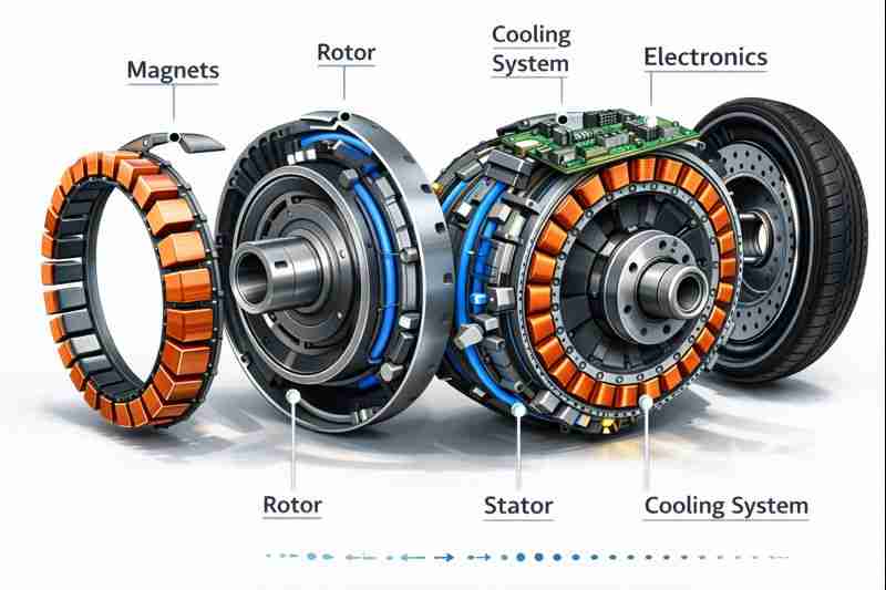 Design and Application of High Torque Wheel Hub Motor
