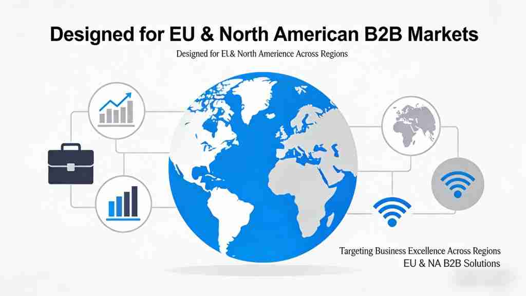 Designed for EU & North American B2B Markets Designed for EU & North American B2B Markets