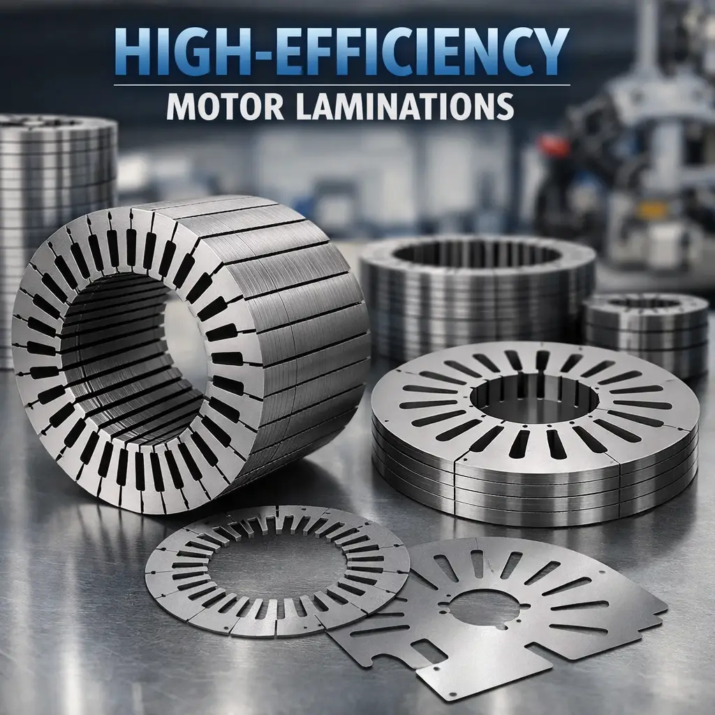 High-efficiency electric motor laminations