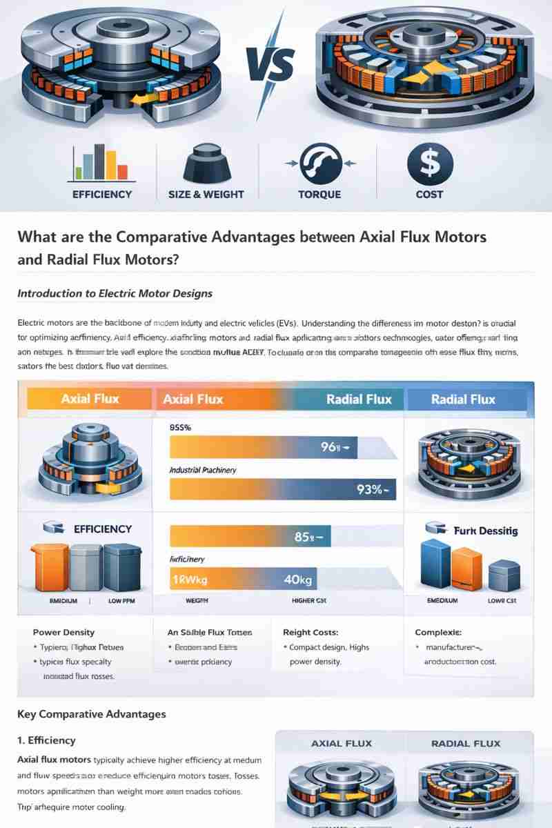 Performance Comparison Chart of Axial Flux Motors