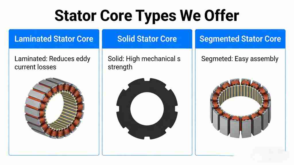 Stator Core Types We Offer Stator Core Types We Offer