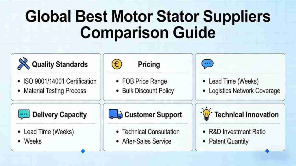 How to Compare Global Best Motor Stator Suppliers