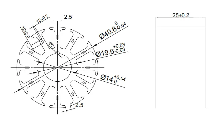 high-load hydro-generator stator