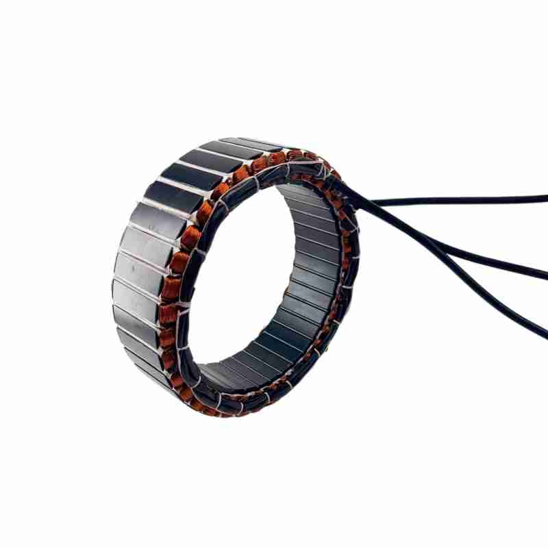 Laminated stator core high slot filling design