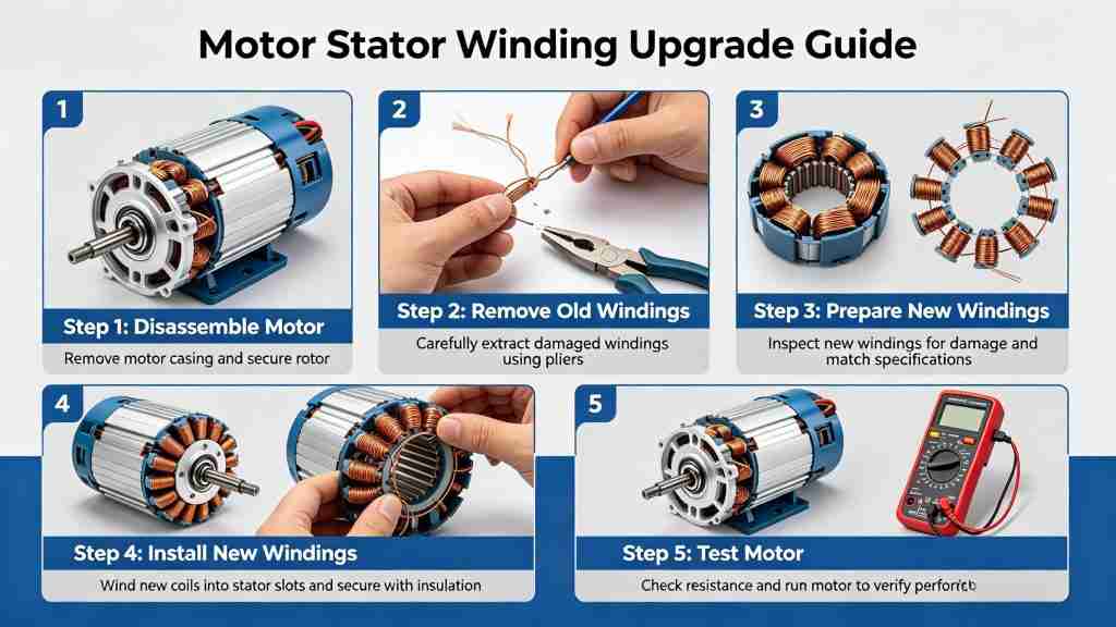 motor stator winding upgrade motor stator winding upgrade