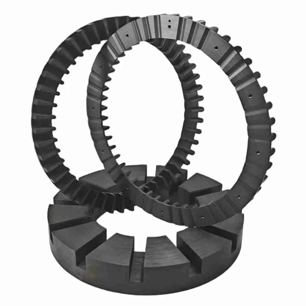 what materials are used in stator cores