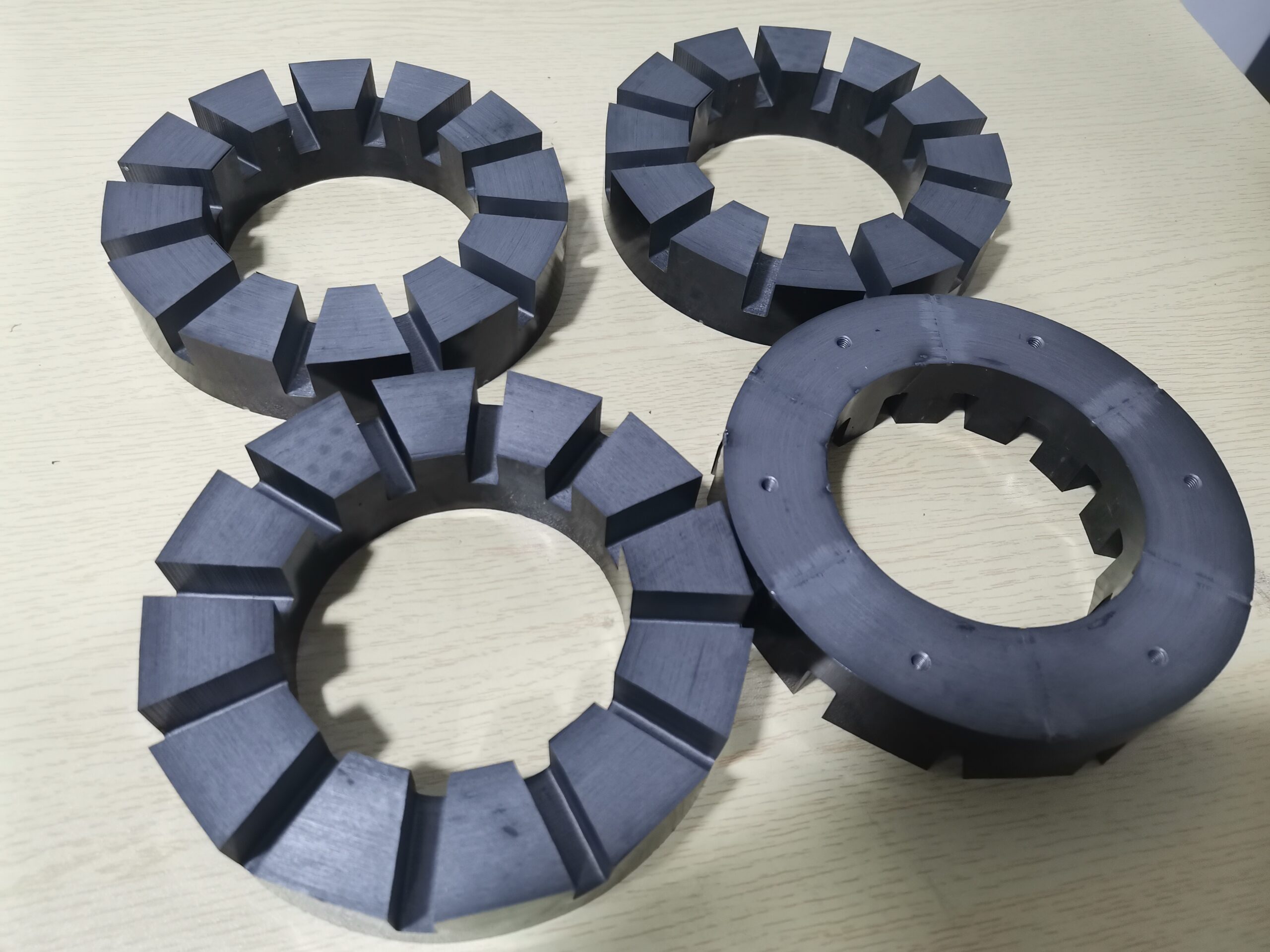 Axial flux motor sator